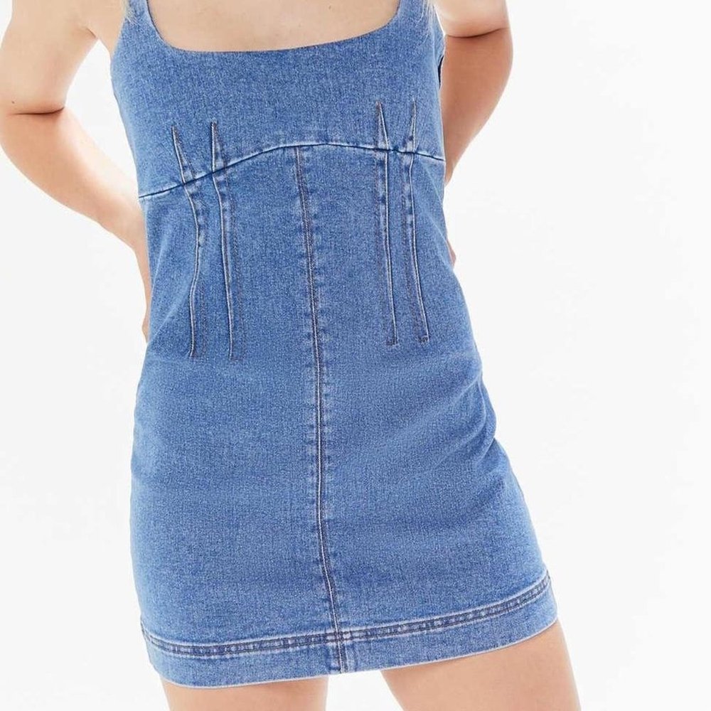 Urban Outfitters BDG Structured Scoop Neck Mini Dress